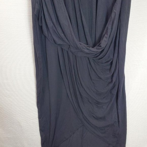Lane Bryant Wrap Sheath Dress Womens 26/28 (4x) Black Sleeveless Stretch NWT - Picture 4 of 9